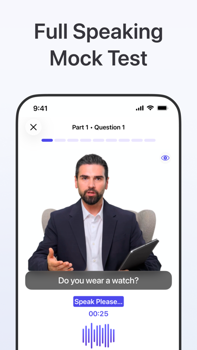 Full IELTS Speaking mock test with a video examiner